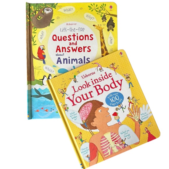 Usborne Lift The Flap Books Look Inside Your Body and Animals Bundle - Picture 1 of 11